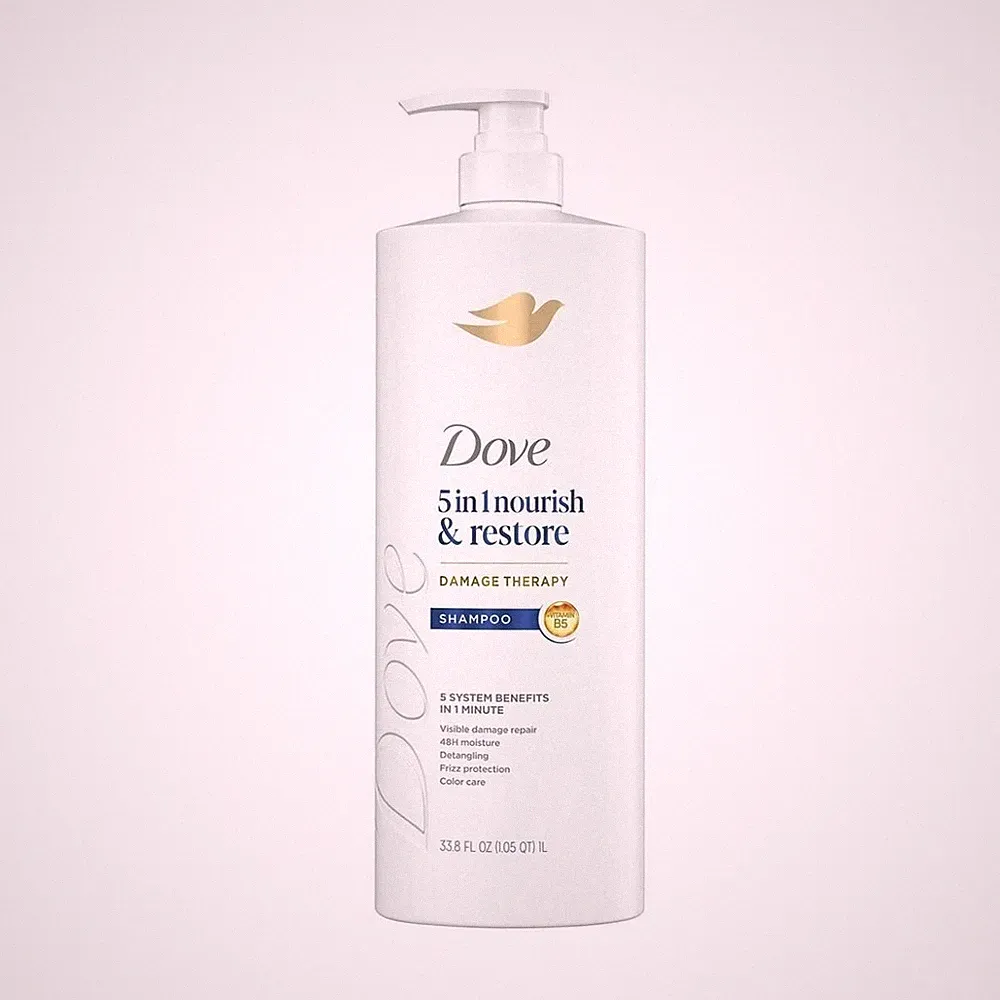 Dove Damage Therapy 5 in 1 Nourish & Restore Shampoo 33.8 fl oz Vegan
